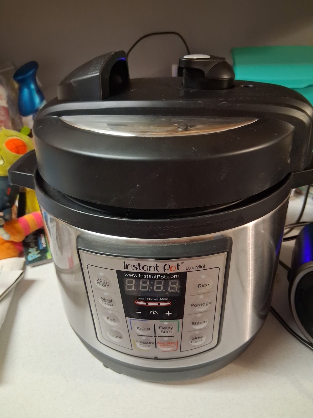 Instant Pot Lux Mini Stainless Steel Electric Pressure Cooker - Silver & Black